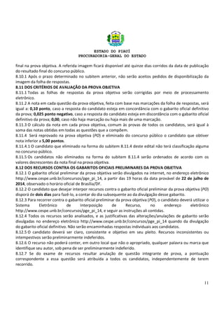 Concurso Procuradoria Geral do Piauí 