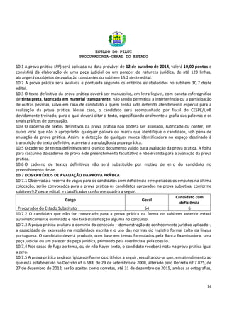 Concurso Procuradoria Geral do Piauí 