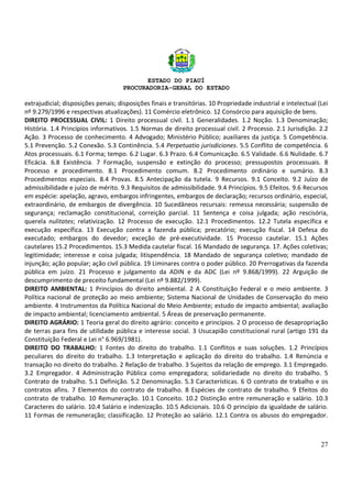 Concurso Procuradoria Geral do Piauí 