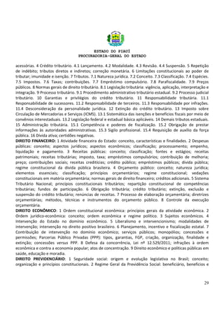 Concurso Procuradoria Geral do Piauí 