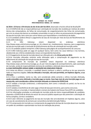 Concurso Procuradoria Geral do Piauí 