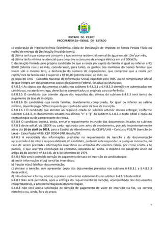 Concurso Procuradoria Geral do Piauí 