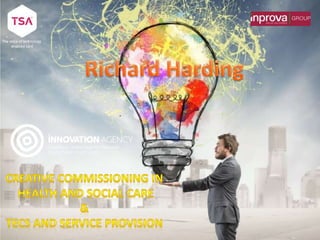 Richard Harding:
Project Manager
(Commercial)
Innovation = Idea + Traction
+
 
