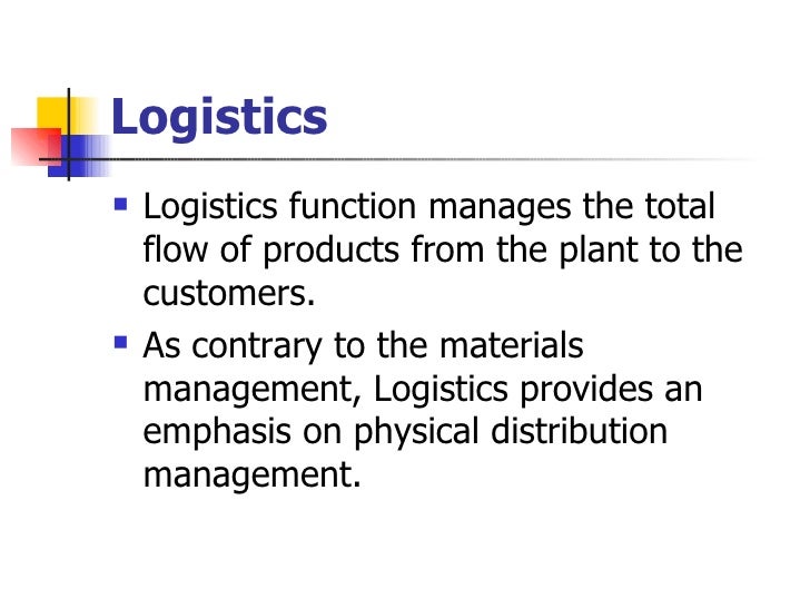 procurement and logistics management ppt Procurement and logistics components of logistics management ppt.