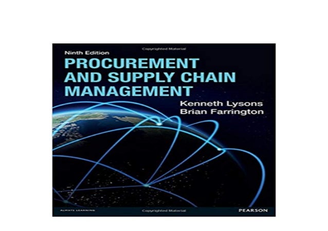 9th Edition Procurement and Supply Chain Management