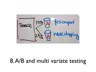 8. A/B and multi variate testing
 