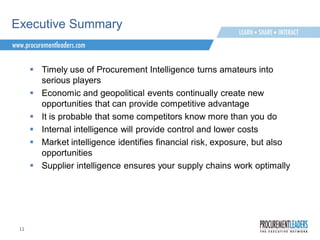 Procurement Intelligence