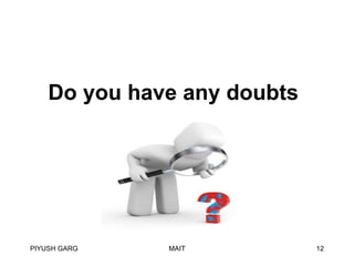 Do you have any doubts

PIYUSH GARG

MAIT

12

 