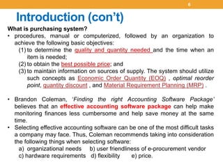 Procurement of enterprise resource planning systems v6 final | PPTX