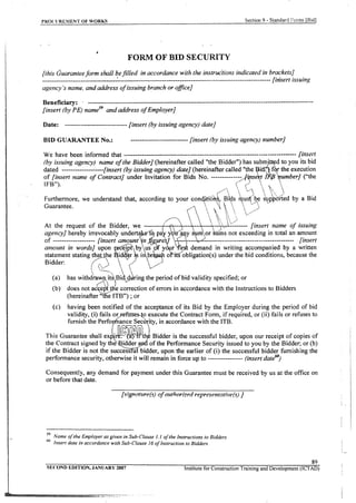 Procurement of work ICTAD sbd 01 2007 | PDF