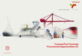Transnet Port Terminals
ProcurementOpportunities: EC
 