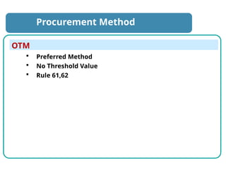 Procurement Procedure using OTM, LTM and RFQM by Zahangir XEN.pptx