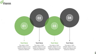 Venn
30
Text Here
This slide is 100%
editable. Adapt it to your
needs and capture your
audience's attention.
Text Here
This slide is 100%
editable. Adapt it to your
needs and capture your
audience's attention.
Text Here
This slide is 100%
editable. Adapt it to your
needs and capture your
audience's attention.
Text Here
This slide is 100%
editable. Adapt it to your
needs and capture your
audience's attention.
01
02
03
04
 