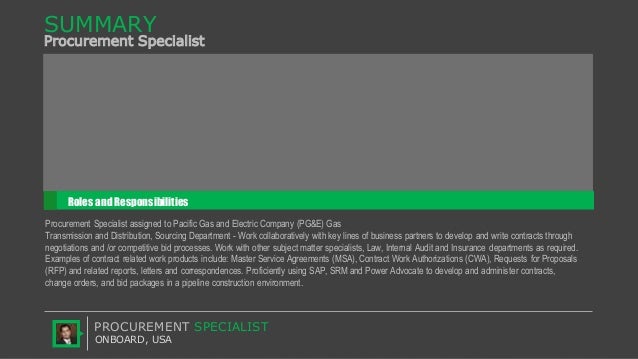 3 summary procurement specialist