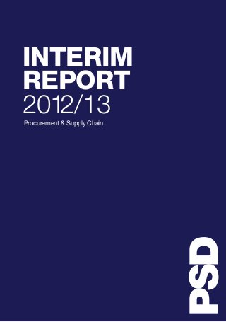 INTERIM
REPORT
2012/13Procurement & Supply Chain
 