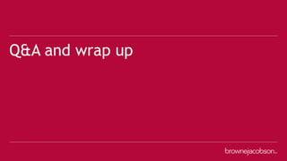 Q&A and wrap up
 
