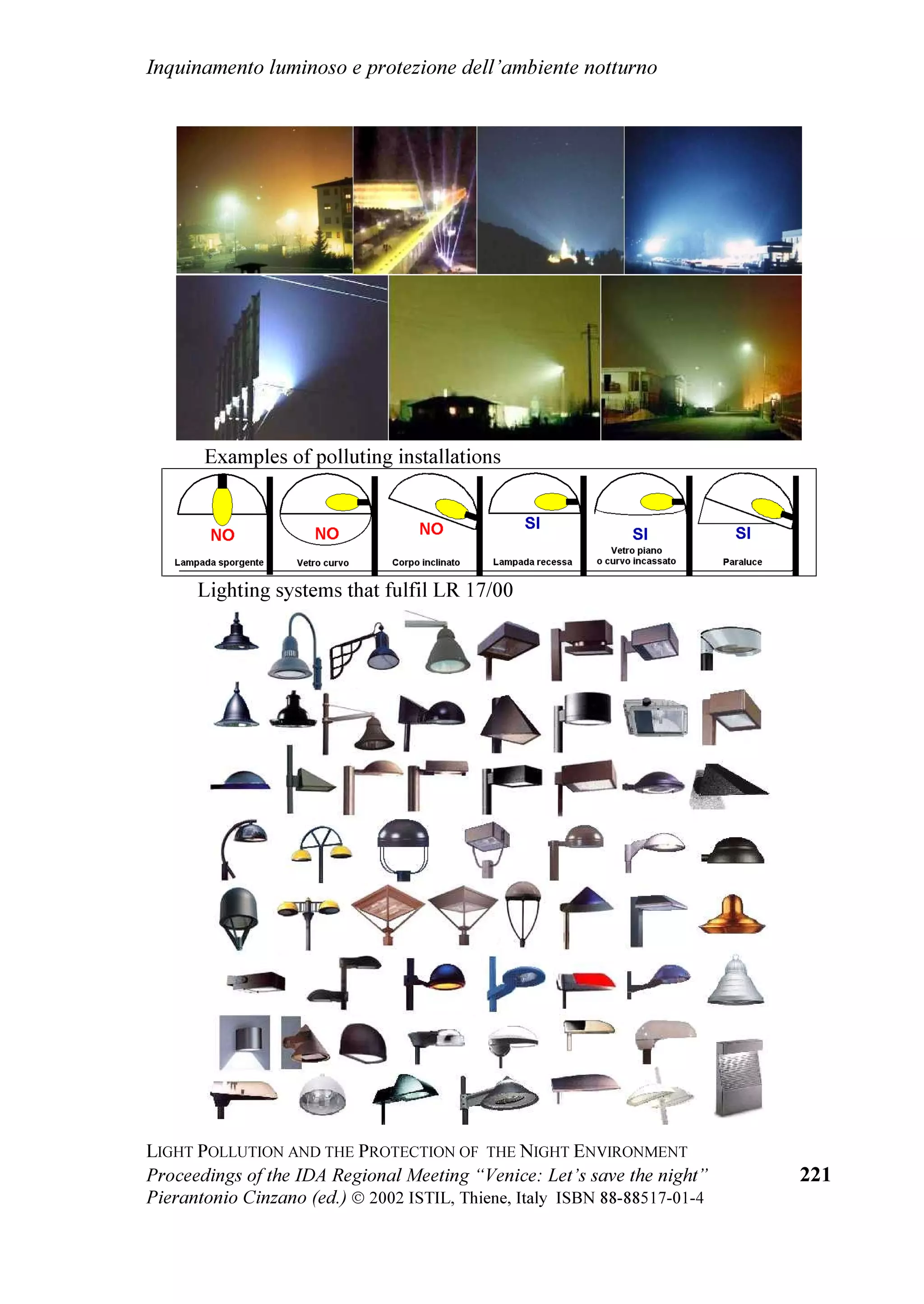 /LJKW SROOXWLRQ DQG WKH SURWHFWLRQ RI WKH QLJKW HQYLURQPHQW


FKH VL VWDQQR VYROJHQGR SHU RWWHQHUH XQD OHJJH           VRQR VHQ]
DOWUR L SULPL SDVVL FKH VRQR VWDWL
FRQWUR O
LQTXLQDPHQWR OXPLQRVR QHO VXR 3DHVH            LQWUDSUHVL LQ 8QJKHULD
3ULQFLSDOL DWWLYLWj OD GLYXOJD]LRQH GHO SUREOHPD
IDUH SUHVVLRQH VXL SROLWLFL SHU DSSURYDUH OHJJL          ,QILQH LO 'U )DELR )DOFKL ODXUHDWR LQ )LVLFD DOOD
FRQWUR O
LQTXLQDPHQWR OXPLQRVR PLVXUDUH OD              8QLYHUVLWj GL 0LODQR FRQ XQD WHVL VXO
TXDOLWj GHO FLHOR QRWWXUQR HGXFD]LRQH SXEEOLFD          PRQLWRUDJJLR GHOO
LQTXLQDPHQWR OXPLQRVR GD
DWWUDYHUVR L PHGLD 79 UDGLR SUHVV ZZZ 