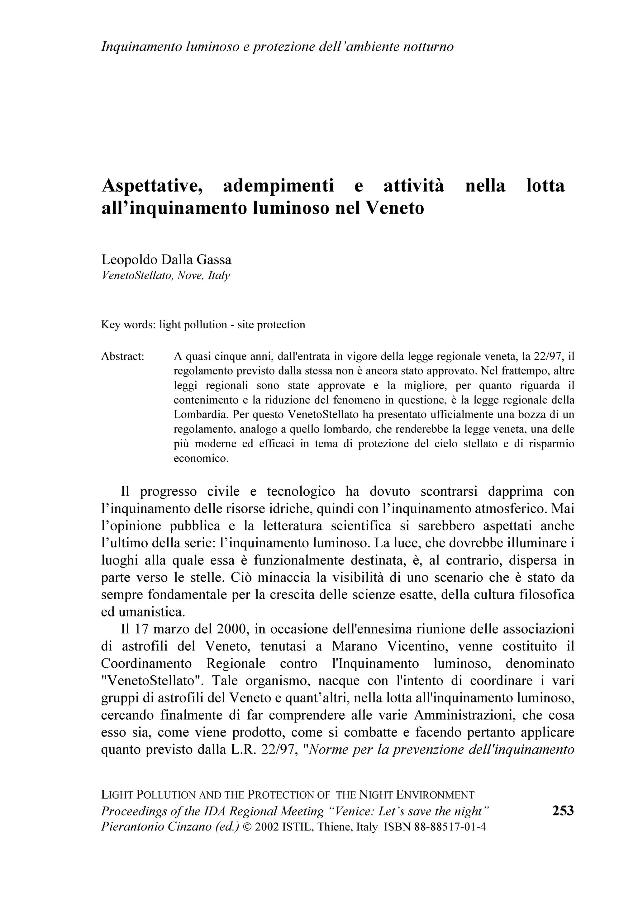 /LJKW SROOXWLRQ DQG WKH SURWHFWLRQ RI WKH QLJKW HQYLURQPHQW




  
 