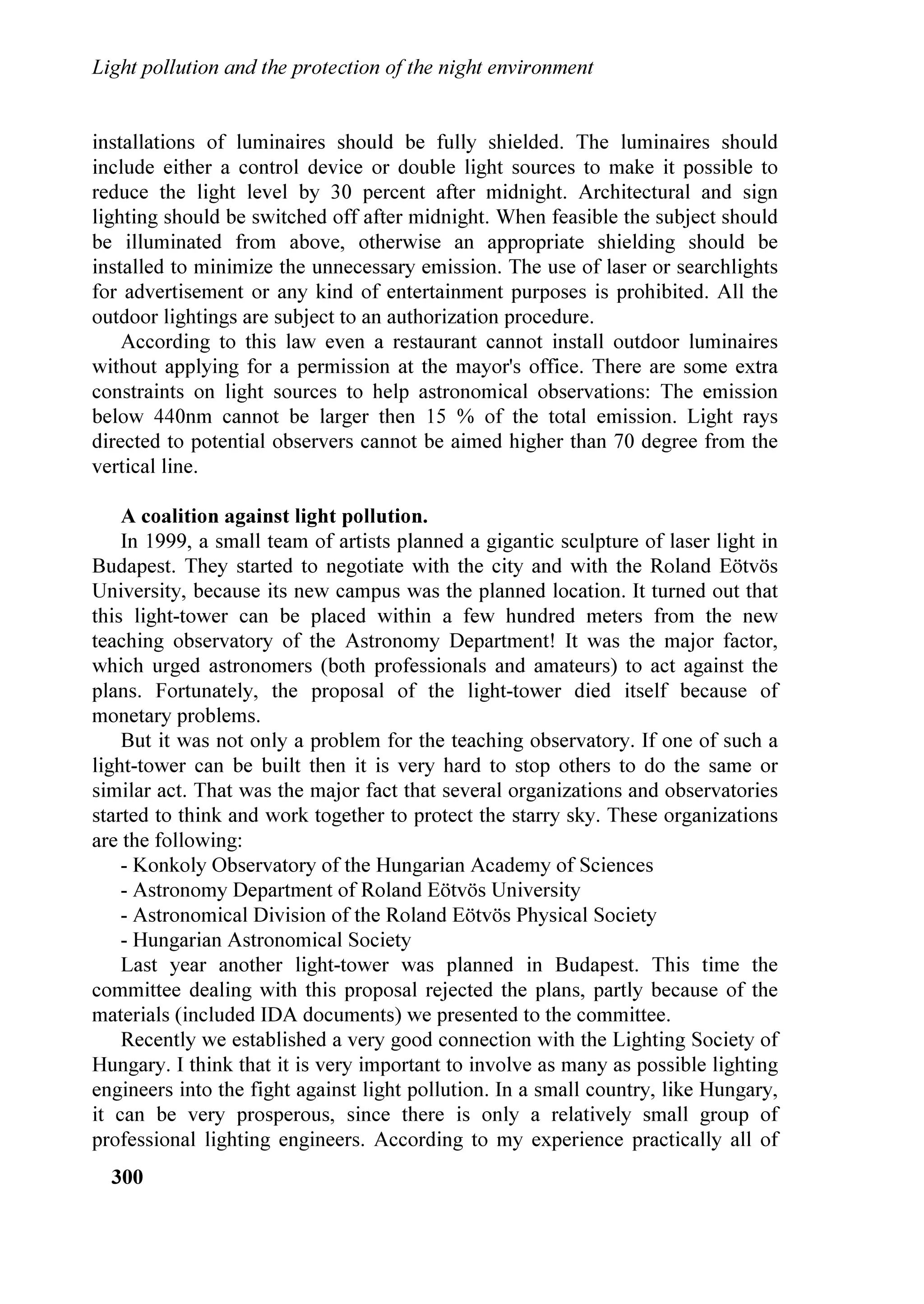 DQG WKH /LJKW 3ROOXWLRQ
6FLHQFH DQG 7HFKQRORJ ,QVWLWXWH ,67,/ 