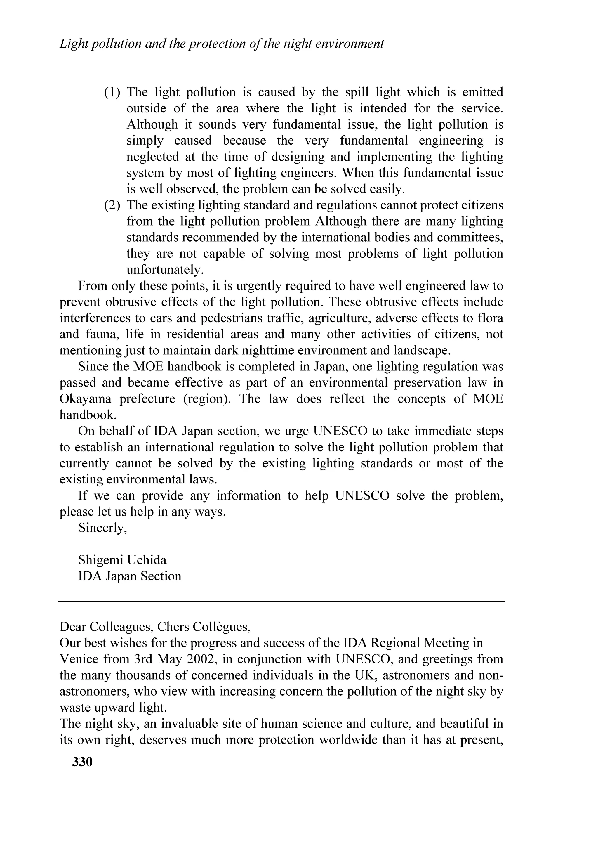 DQG PRUH WKDQ  WLPHV WKH QDWXUDO
UHIHUHQFH VN EULJKWQHVV ,Q RUGHU WR VKRZ KRZ IDU WKH OLJKW SROOXWLRQ SURSDJDWHV
  
 