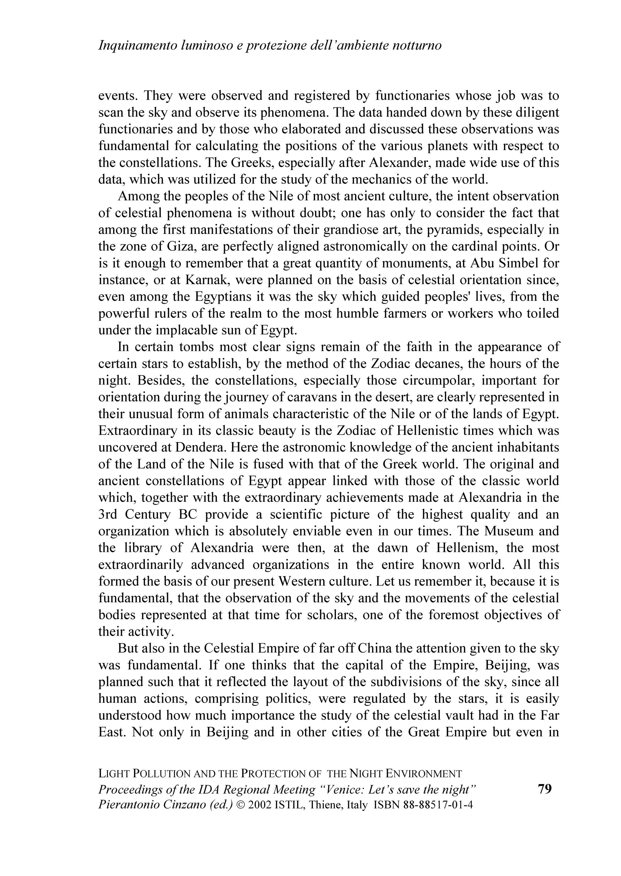 ,QTXLQDPHQWR OXPLQRVR H SURWH]LRQH GHOO¶DPELHQWH QRWWXUQR

                                                                     6HFWLRQ




5HSRUW RI WKH FRQIHUHQFH
                                                  PHPEHU RI WKH $VWURQRP 'HSDUWPHQW RI WKH
                                                  8QLYHUVLW RI 3DGXD /LQFHL¶V DFDGHPLFLDQ
                                                  SURPRWHU RI WKH RPPLVVLRQ  SURWHFWLRQ RI
                                                  DVWURQRPLFDO VLWHV 