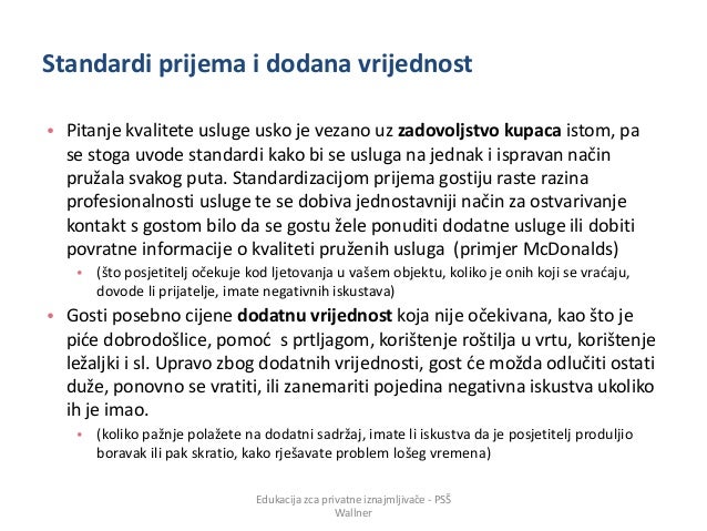 Prodajne i komunikacijske vještine u turizmu Prodajne i komunikacijske vještine u turizmu