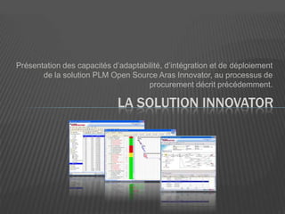 Offre Contrôle et flexibilitéPrésentation des processus de procurement types qu’il faudrait intégrer dans une solution informatisée permettant de faciliter leur gestion.La problématique PRocurement