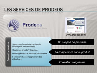 La solution innovator (6/8) Gestion des documentationsComme lors des appros, la phase de fabrication va surement demander une importante charge en gestion de documentation et en révisions de documents Gestion des inspectionsEn interaction avec Windows server, aras peut lancer des actions de façon périodique. Ainsi on pourra définir ,pour tels ou tels types de matériaux, une fréquence d’inspection avec des rappels automatique. Les règles de ces inspections peuvent être héritées du lien avec la CAO (zone d’emplacement de l’élément, type de matière, ROHS…)Echanges ClientsComme pour le lien avec les fournisseurs, un portail web peut être rapidement mis en place pour assurer une communication simplifiée avec les clients.