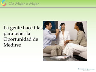 La gente hace filas para tener la Oportunidad de Medirse 