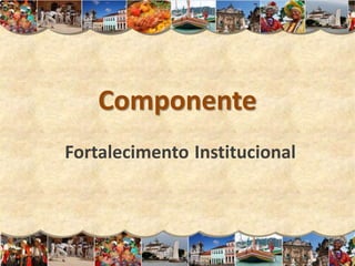 Componente
Fortalecimento Institucional
 