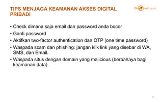 Kebocoran Data dalam perspektif Big Data: Case Tokopedia | PDF