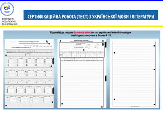 ЗОВНІШНЄ 
НЕЗАЛЕЖНЕ 
ОЦІНЮВАННЯ 
 