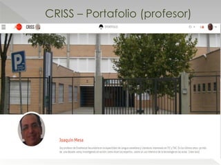 CRISS – Portafolio (profesor)
 