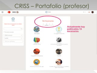CRISS – Portafolio (profesor)
 
