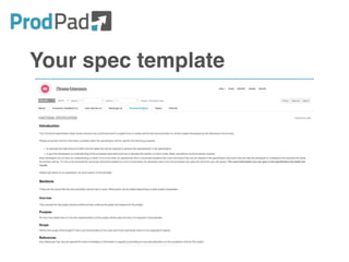 Your spec template
 