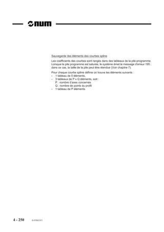 Répétition d’une poche par décalages d’origine et décalages angulaires ED..
                        (Voir 4.12.5), plan XY.

                                                    Z           Z




                                                    ,,,,,,,
                                                    ,,,,,,,
                                                    ,, , ,
                                                    ,,,,,,,
                                                    ,, , , ,
                                                    ,,,,,,,
                                                    ,,,,,,,
                                                    ,,,,,,,
                                                    ,,,,,,,
                                                    ,,,,,,,
                                                    ,,,,,,,
                                                    ,,,,,,,
                                                    ,,,,,,,
                                                    ,,,,,,,
                                                    ,,,,,,,
                                                    ,,,,,,,
                                                    ,,,,,,,
                                                    ,,,,,,,
                                                    ,,,,,,,
                                                    ,,,,,,,
                                                     , ,,, ,
                                          3




                                                        ,
                                                          ,




                                                          ,
                                                                    30


                                                                              Poche 2

                                                                                     OP2

                                                              Poche 1
                                                               Y
                                                                                     45°
                                          40

                                               20




                                                                          X          45°
                                                          OP1

                                                                                           OP3
                                     40




                                                    Y
                                                                              Poche 3

                                               OP       X
                                                         25                    40
                        %61
                        N10 G00 G52 Z0
                        N20 T11 D11 M06 (FRAISE DIAMETRE=10)
                        N30 S800 M40 M03 M08
                        $0 POCHE 1
                        N40 G59 X25 Y40                                  Décalage d’origine
                        N50 G45 X0 Y0 EX30 EY20 ER1 P3 Q8 Z-3
                        EP50 EQ200
                        $0 POCHE 2
                        N60 G59 X65 Y60                                  Décalage centre poche
                        N70 ED45 G77 N50 N50                             Décalage angulaire et d'usinage
                        $0 POCHE 3
                        N80 G59 X65 Y20                                  Décalage centre poche
                        N90 ED-45 G77 N50 N50                            Décalage angulaire et d'usinage
                        N100 ED0 G00 G52 Z0 M05 M09
                        N110 M02




4 - 240   fr-938819/5
 