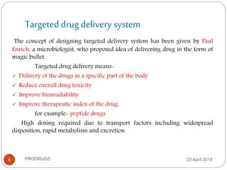 Targeted drug delivery system - PRODRUGS | PPTX