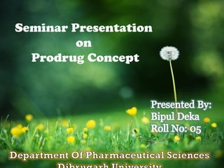 Seminar Presentation on Prodrug Concept  