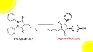 Phenylbutazone Oxyphenylbutazone
 