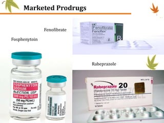 Marketed Prodrugs
Fosphenytoin
Fenofibrate
Rabeprazole
40
 