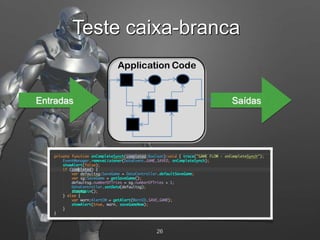 26
Entradas Saídas
Teste caixa-branca
 