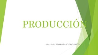 PRODUCCIÓN
M.A. RUBIT ESMERALDA SOLORIO GARCÍA
 