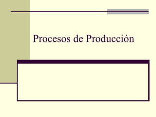 Procesos de Producción 