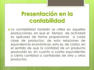 Producción equivalente | PPTX