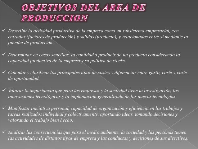 AREA DE PRODUCCION