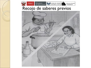 Recojo de saberes previos
 