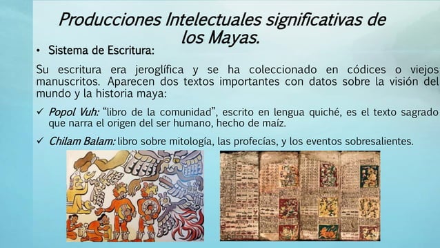 Producciones Intelectuales Significativas De Mayas Aztecas E Incas Ii