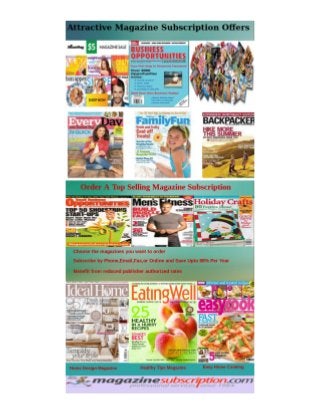 Attractive Magazine Subscription Offers