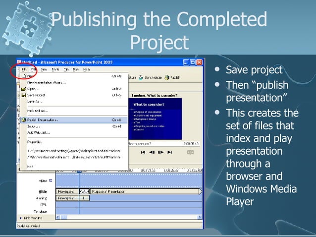 Producer Tutorial Ppt