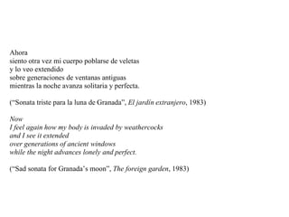 Producing a place for a paradoxical memory. García Montero's ...
